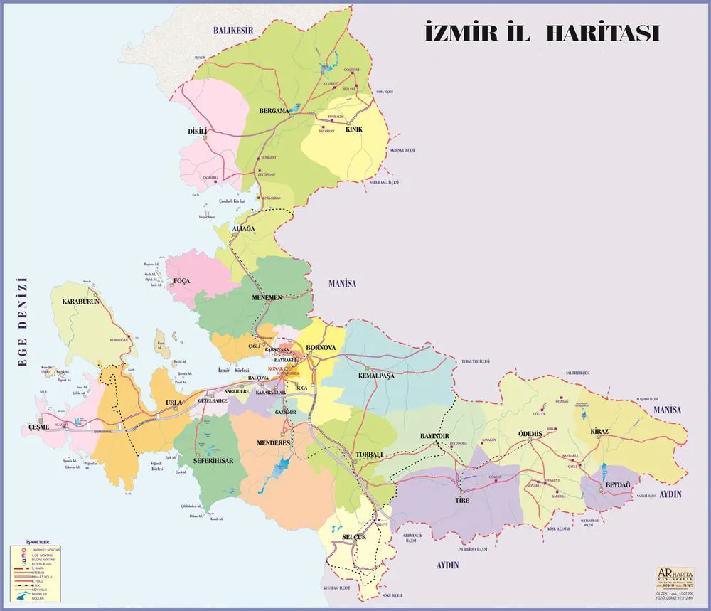 İzmir İl Haritası